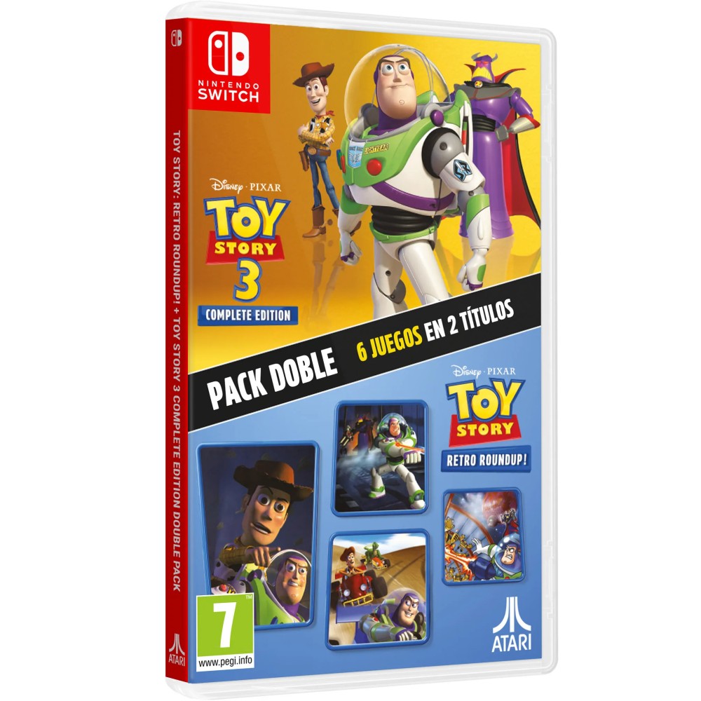 PREVENTA TOY STORY RETRO ROUNDUP! + TOY STORY 3 COMPLETE EDITION PACK DOBLE SWITCH JUEGO FÍSICO PARA NINTENDO SWITCH VERSIÓN ESP